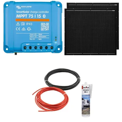 Produktbild von Solaranlage Wohnmobil 220W mit Victron MPPT Laderegler Camper Autark mit 0% MwSt nach §12 Abs. 3 UstG