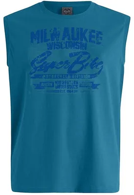 Produktbild von Übergrößen Tanktop Milwaukee blau AHORN SPORTSWEAR Water Blue 10XL