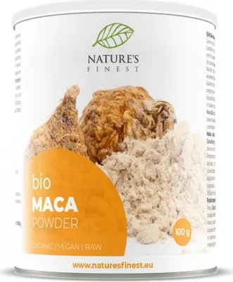 Immagine prodotto di Radice di Maca in Polvere – 100 % Organico – per Prestazioni Fisiche e Mentali – 100 g