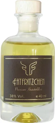 Produktbild von Fatfritzchen Kräuterlikör Mini // 40ml 38%