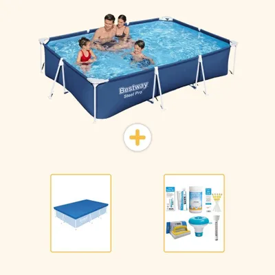 Produktbild von Bestway Steel Pro Rechteckig - 300x201x66 cm - 3-teilig S22713
