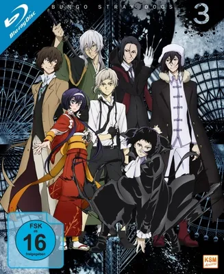 Produktbild von PLAION Bungo Stray Dogs - Staffel 3 (2 Blu-rays), Zeichentrickfilm/Cartoon, Blu-ray, Deutsch, Japanisch, 291 min, Bungo Stray Dogs, Deutsch