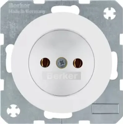 Zdjęcie produktu dla Berker 6167032089, 2 x Type F, 2P, Biały, Termoplastyczny, 250 V, 16 A