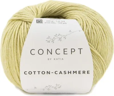 Produktbild von Katia Baumwolle Cashmere 81 Ivory Strickgarn