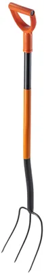 Produktbild von Gartenforke, Kohlenstoffstahl, 135 cm Länge, 1,8 kg Gewicht, ergonomischer Griff, vielseitige Verwendung