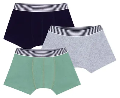 Immagine prodotto di Petit Bateau, confezione da 3 boxer per bambini, multicolore, taglia 10 anni