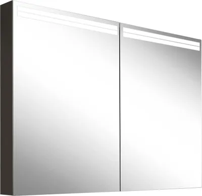 Image de Schneider ARANGA TW Armoire de toilette avec éclairage LED, 2 miroirs doubles, 100x70x12cm, 02.41, 160.500.01.41
