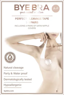 Productafbeelding van BYE-BRA - Versterkende tape + GRATIS tepelhoesjes, maat A-F