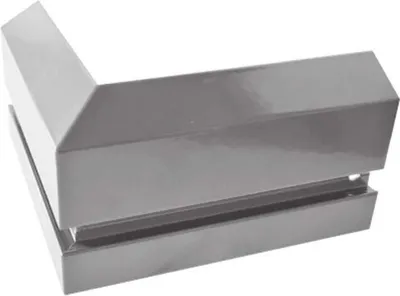 Zdjęcie produktu dla Aluminiowy profil cokołowy C2 do listew przypodłogowych Renoplast, zewnętrzny narożnik cokołu 90°, szary