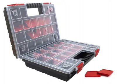 Produktbild von Prosperplast Doppel Organizer Werkzeugkasten 344x249x100mm mit Trennwänden