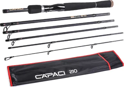 Obrázok produktu pre 2,1 m / 2,4 m, 6-dielny karbónový prút na spinning a casting, prút na nástrahy, ručný prút