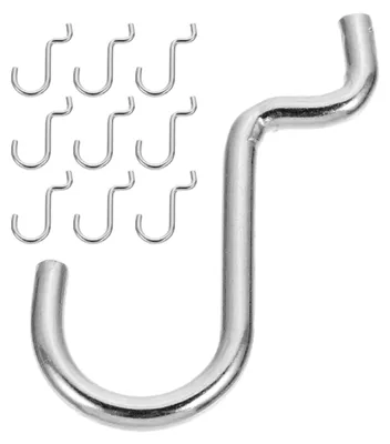 Produktbild von 10 Stück Lochwandhaken aus Metall zur Werkzeugorganisation
