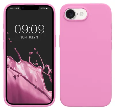 Produktbild von kwmobile Handyhülle für Apple iPhone 17e / iPhone 16e Hülle - Case Silikon - Kabelloses Laden - Schutzhülle Cover in rosa lavendel