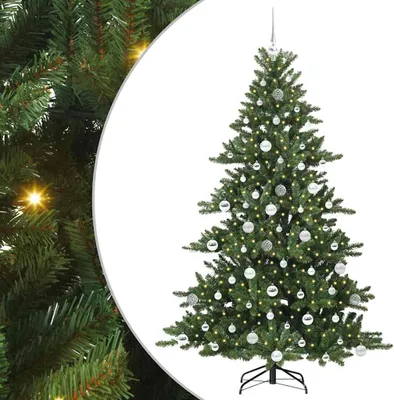 Obrázek produktu pro Umělý Skládací Vánoční Strom Zelená 180 cm PVC a ocel