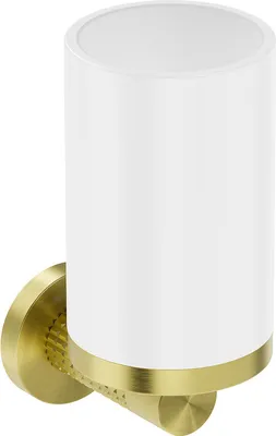 Obrázek produktu pro Mexen Triv hrnek na kartáčky, bílý/zlatý kartáčovaný - 70A33051-55W