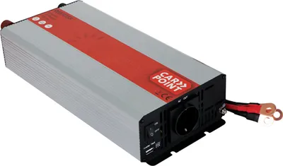 Produktbild von Carpoint Umformer 12V>230V 1500W  Akku-Kabel