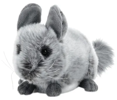Productafbeelding van Knuffel knuffeldier - Chinchilla - Pluche - 20 cm
