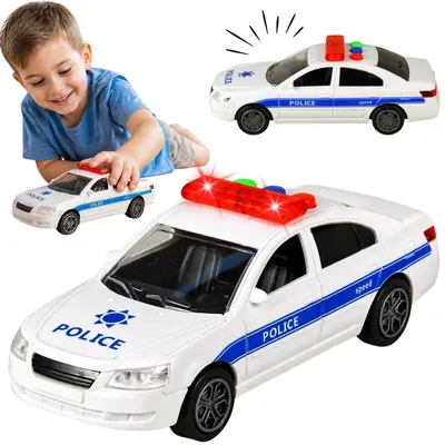 Zdjęcie produktu dla Auto Policja Radiowóz Światło Dźwięk Samochód Policyjny