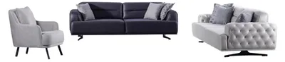 Produktbild von Sofa 3-Sitzer Couch Sitzgruppe Sessel Polsterkombination Garnitur Wohnzimmer