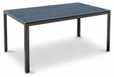 Produktbild von Gartentisch Comfort 150 x 90 cm mit Nonwood Platte Gestell Aluminium