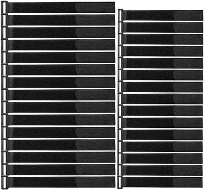 Produktbild von Nylon Kabelbindersatz 30 Stück Schwarz, Recyclierbare, Verstellbare Kabelriemen, Multifunktional.