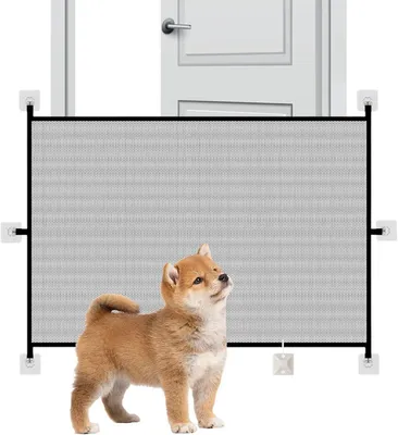 Produktbild von Treppenschutzgitter - 110 x 72 cm - Sicherheitsgitter für Babys, Kinder und Haustiere - Türgitter - Hundegitter - Ohne Bohren - Für Treppe, Balkon