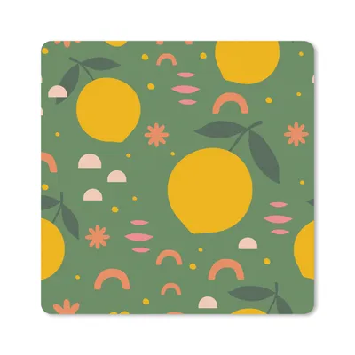 Produktbild von MuchoWow® Mauspad Mousepad Zitrone - Frucht - Rosa 30x30 cm - Mousepads - Maus Mat - Pad - Mausunterlage - Gaming
