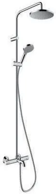 Obrázek produktu pro Hansgrohe Showerpipe 200 1jet Vernis Blend EcoSmart chrom mit Wannenthermostat, 26079000
