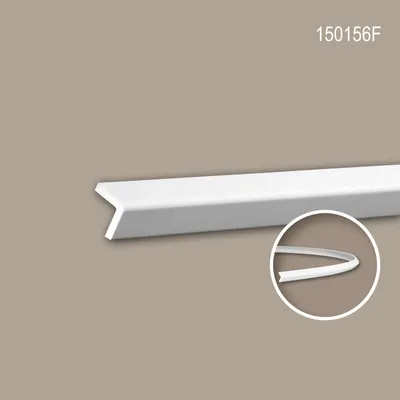 Produktbild von PROFHOME 150156F flexible Eckleiste Stuckleiste aus flexiblem Polyurethan 2 m
