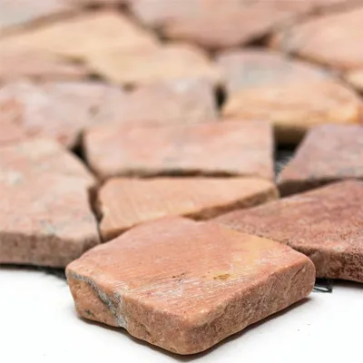 Produktbild von Marmor Bruch Natursteinfliesen Poseidon Rossoverona