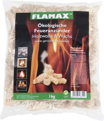 Produktbild von Flamax FM Holzwolleanzünder 18324 AnzÜnder Holzwolle 1kg