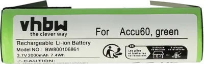 Produktbild von vhbw Akku kompatibel mit Kärcher WV2 Plus, WV2 Premium, WV1 Plus, WV50 Plus, WV70 Werkzeug, Staubsauger (2000 mAh, Li-Ion, 3,6 V)