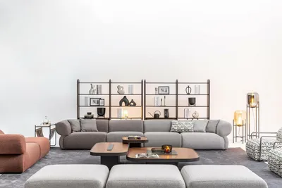 Produktbild von Sofagarnitur Sechssitzer Dreisitzer Hocker Couchen Moderne Garnitur Set
