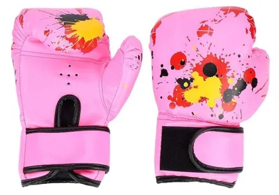 Image de Omgoods - Gants de boxe pour enfants, en cuirPolyuréthane- Entraînement de muay thai et de kickboxing