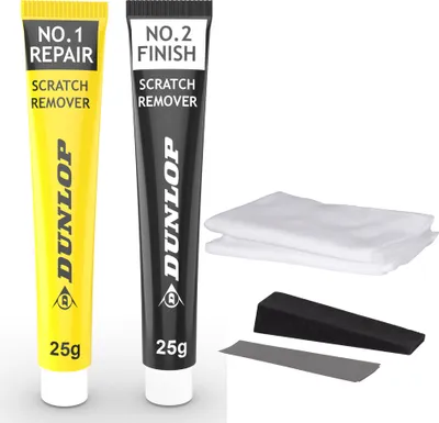 Immagine prodotto di Dunlop Set rimozione graffi auto - riparazione e finitura - per auto con vernice metallizzata e lucida