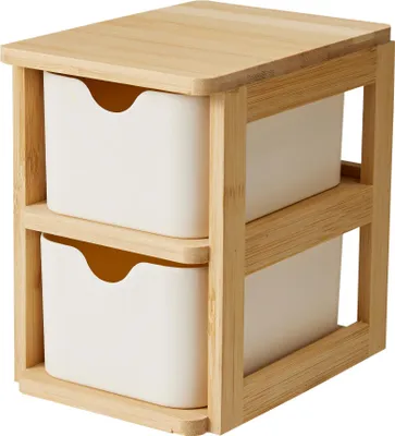 Zdjęcie produktu dla Podwójny organizer bambusowy SKAFFA, 15 x 10,8 cm