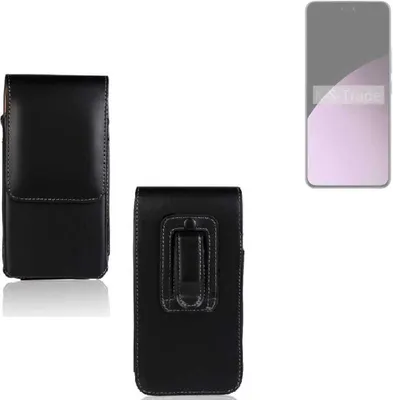 Produktbild von K-S-Trade Gürteltasche kompatibel mit Xiaomi Civi 4 Pro Schutz Hülle Handy Hülle mit Magnetverschluss Holster in schwarz