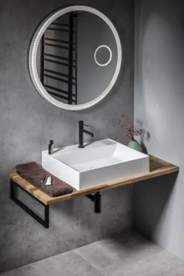 Zdjęcie produktu dla Blat Sapho WOODY 800 x 28 x 500 mm, lite drewno dębowe w kolorze naturalnym