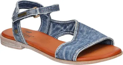 Produktbild von Mustang Damen Sandale asymmetrisch Klettverschluss 1388-807, Größe:39 EU, Farbe:Blau