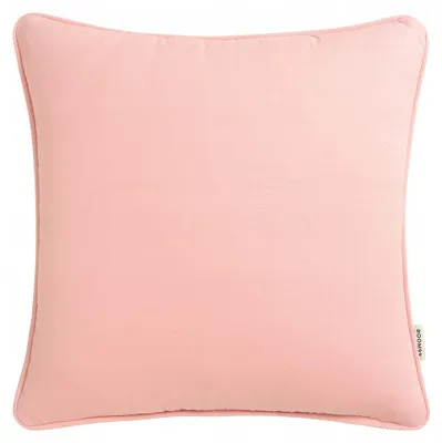 Image de Room99 Pure Housse de coussin décorative coton rose poudré