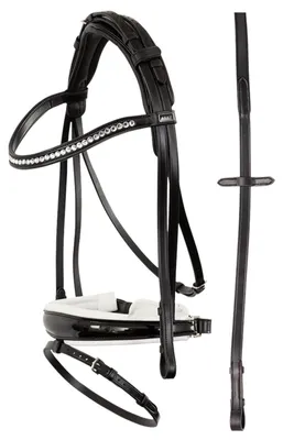 Produktbild von ANKY Trense ATH22002 Trensenzaum Schwarz/Weiß Full