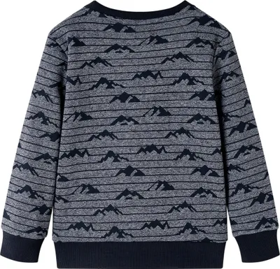 Produktbild von vidaXL Kinder-Sweatshirt Marineblau Melange 140