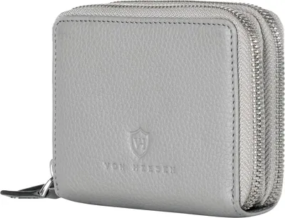 Produktbild von Echtleder Geldbörse RFID Schutz Damen & Herren Portemonnaie mit Münzfach Kartenfächern Reißverschluss Nappaleder Wallet elegante Geschenkbox