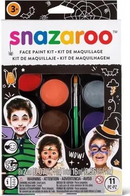 Produktbild von SNAZAROO Set mit 8 Gesichtsmalfarben - Halloween