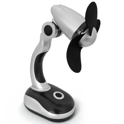 Produktbild von Eaxus® Mini Tischventilator Batteriebetrieben - ️ Kleiner Tragbarer Büro Ventilator