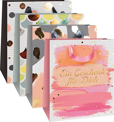 Produktbild von Trötsch Tasche Grüsse medium 18 x 23 cm, 4 Motive m Folie