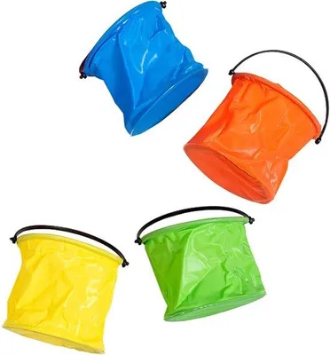 Obrázek produktu pro Sada 4 kusů lehkých skládacích kbelíků