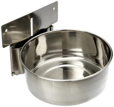Immagine prodotto di Ciotola in acciaio inossidabile, con base di appoggio, diametro 15,0 cm, capacità 1,00 litri, a forma piatta.