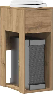 Produktbild von Möbel Computerschrank mit Schublade Artisan-Eiche 30x44x74 cm - Schreibtische 858739
