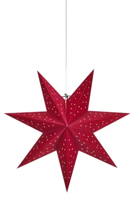 Produktbild von MARKSLOJD Blinkender roter Hängestern 45 cm